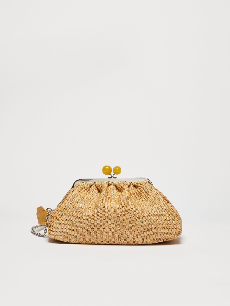 Medium Pasticcino Bag in raffia - NATURAL - Weekend Max Mara