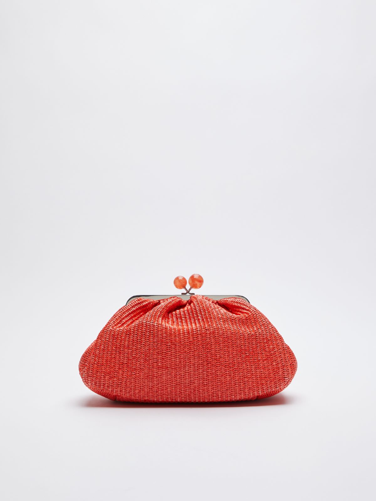 Medium Pasticcino Bag in raffia - RED - Weekend Max Mara - 3