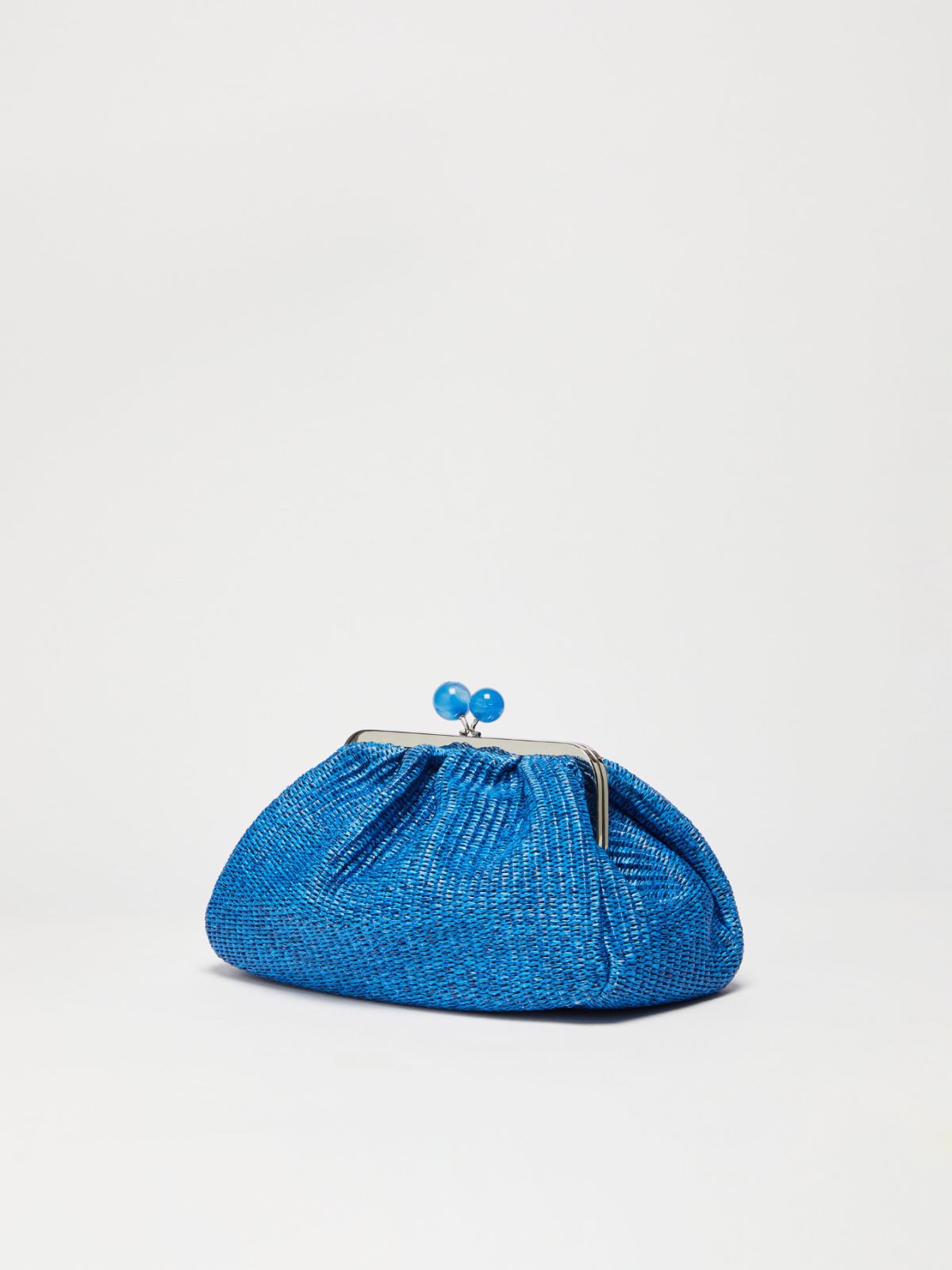 Medium Pasticcino Bag in raffia - CORNFLOWER BLUE - Weekend Max Mara - 2