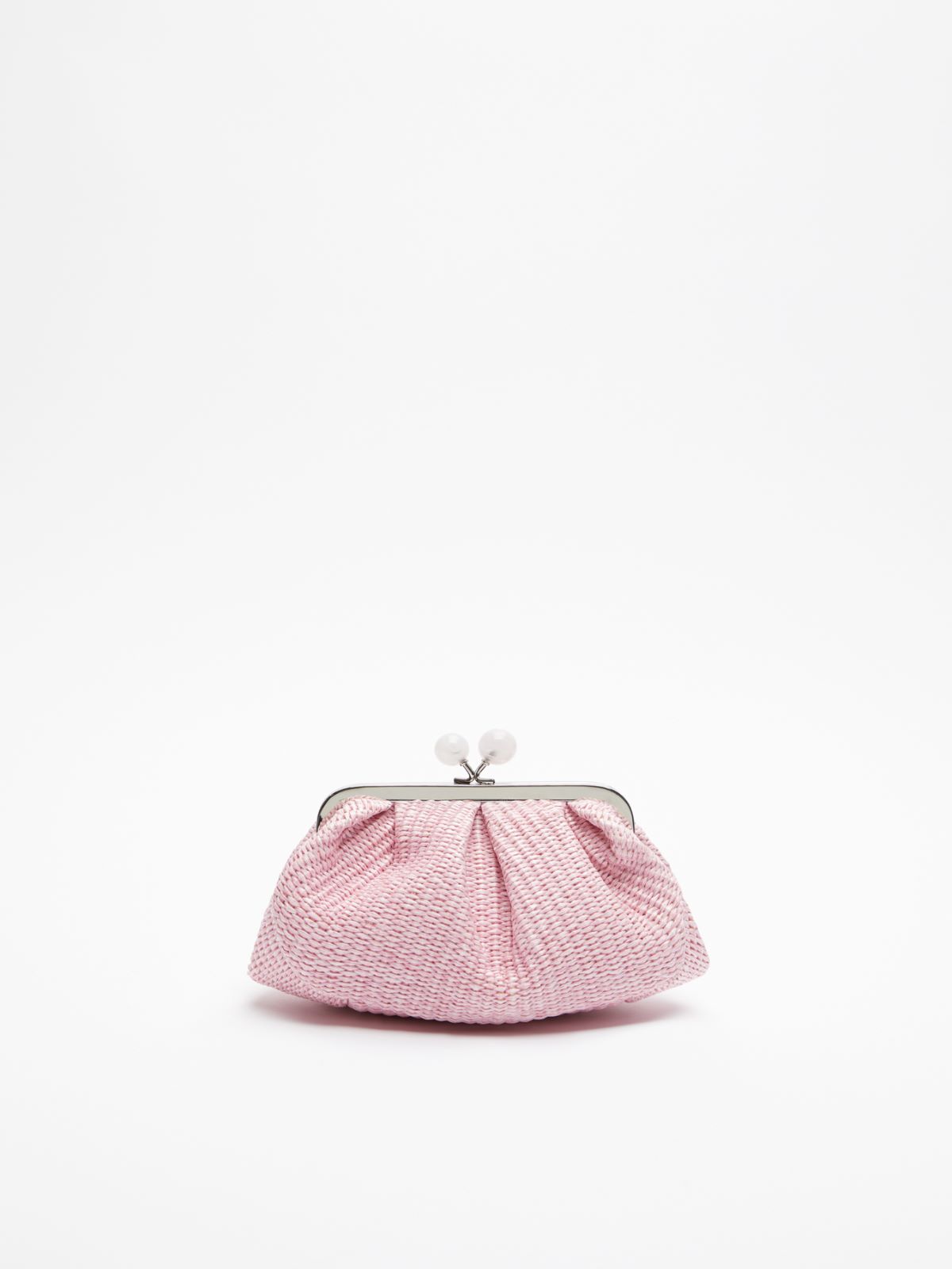 Small Pasticcino Bag in raffia - PINK - Weekend Max Mara - 3