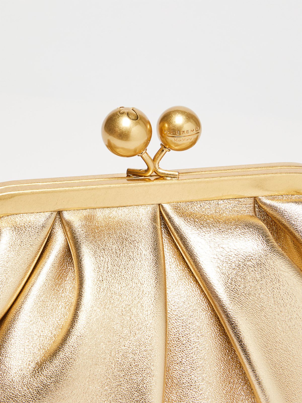 Small Pasticcino Bag in laminated nappa leather - GOLD - Weekend Max Mara - 5