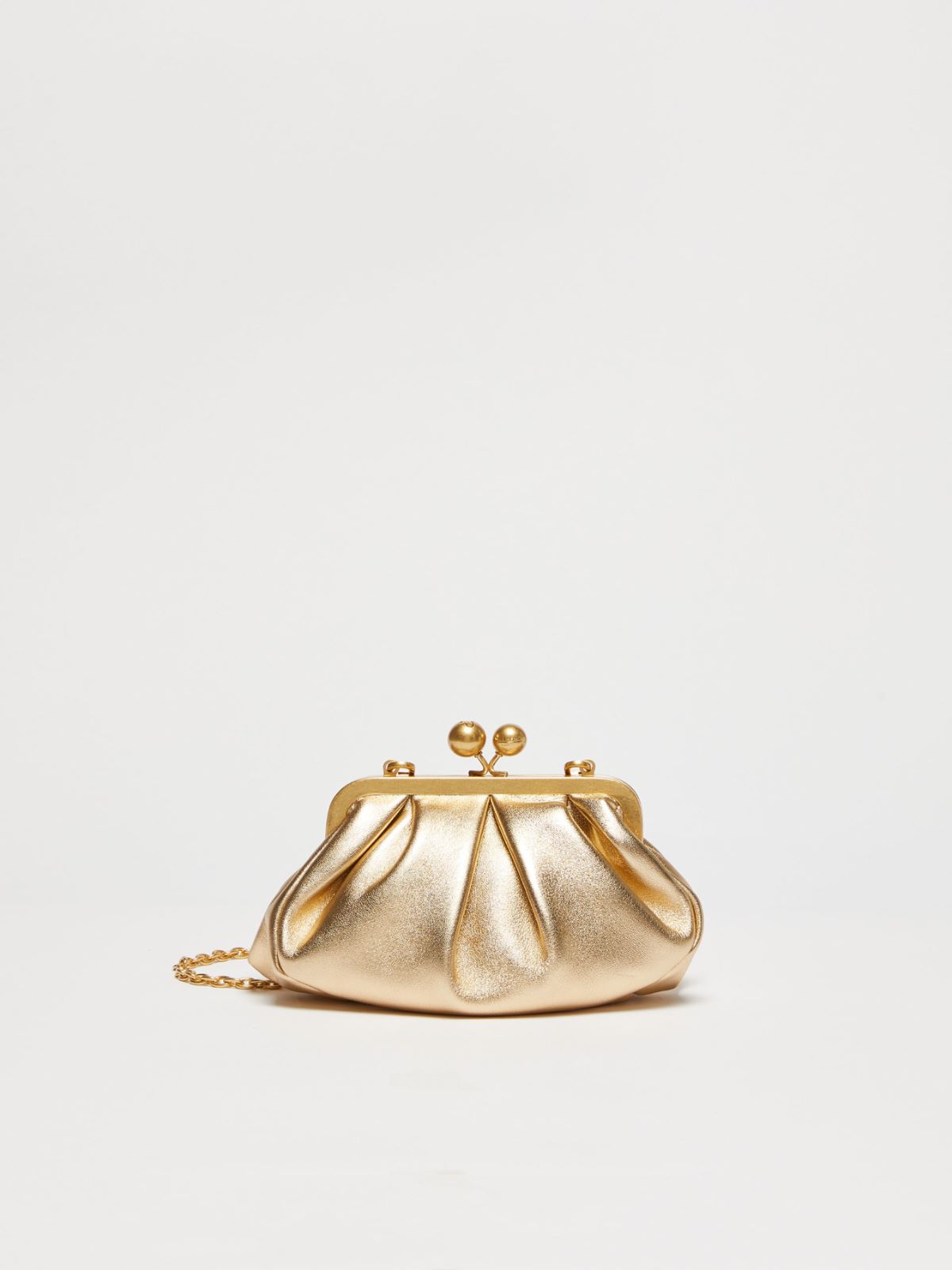 Small Pasticcino Bag in laminated nappa leather - GOLD - Weekend Max Mara