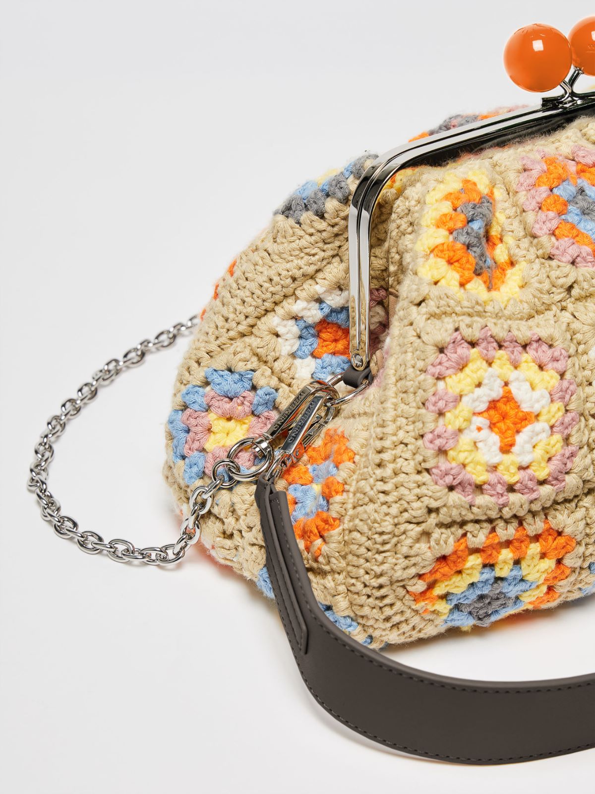 Medium Pasticcino Bag in Crochet-knit cotton  - BEIGE - Weekend Max Mara - 4