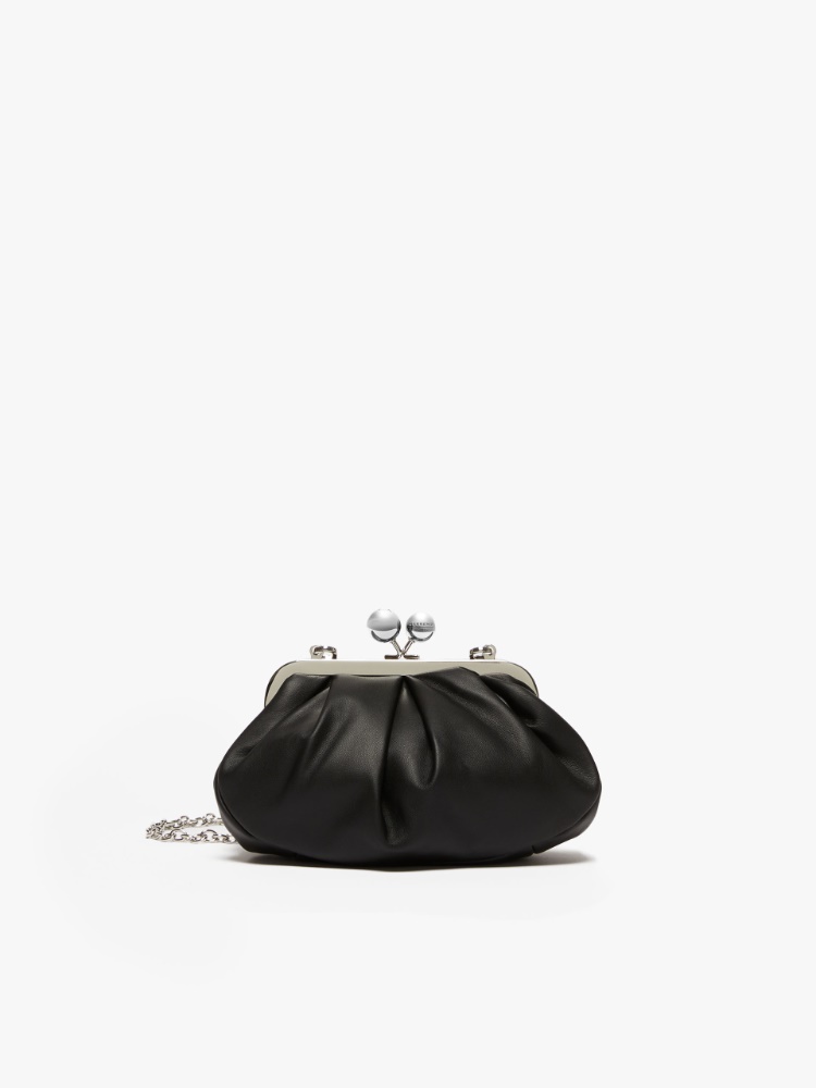 Small leather Pasticcino Bag - BLACK - Weekend Max Mara