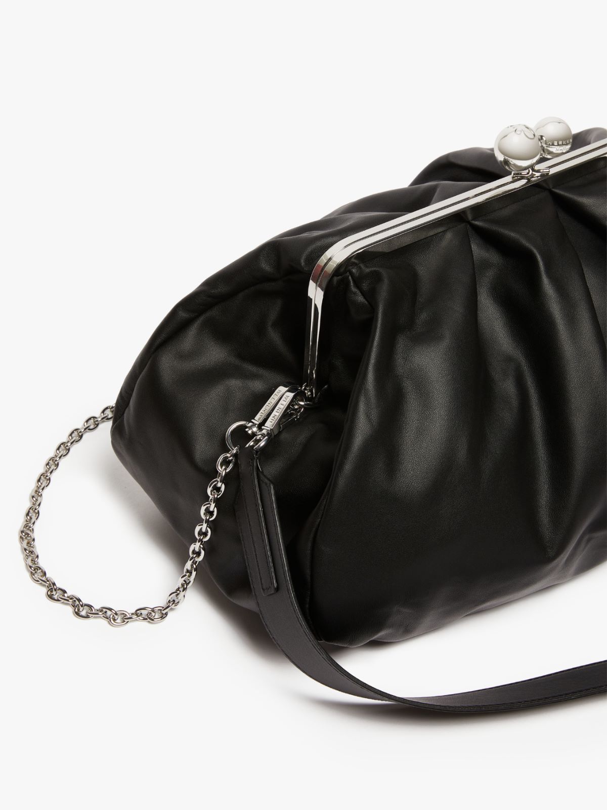 Large Pasticcino Bag in nappa leather - BLACK - Weekend Max Mara - 4