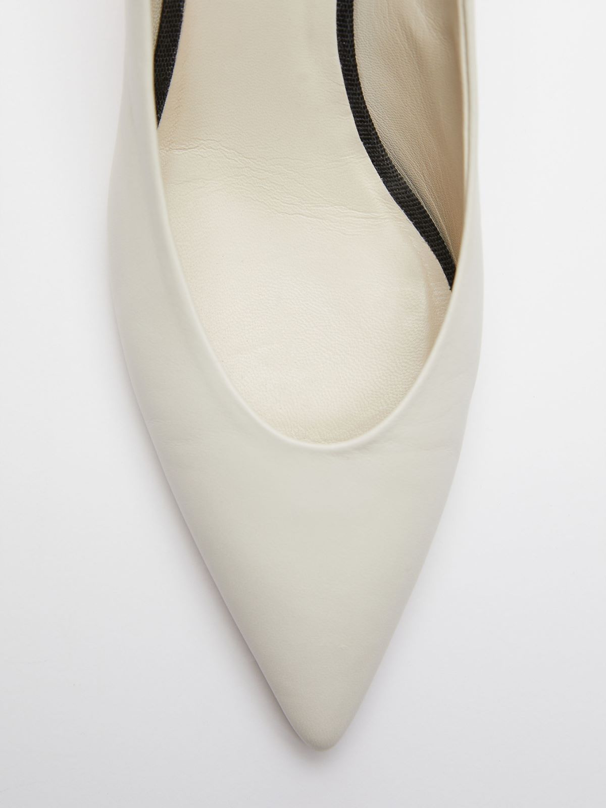 Nappa leather court shoes - MILK - Weekend Max Mara - 5