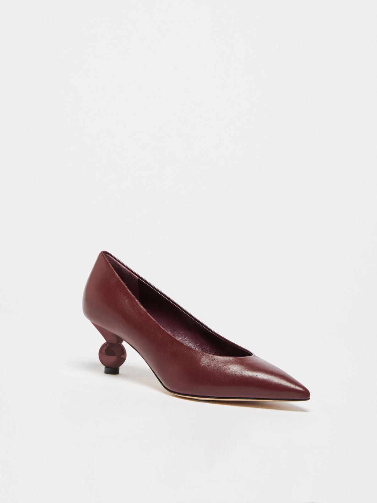 Nappa leather court shoes - BORDEAUX - Weekend Max Mara - 2