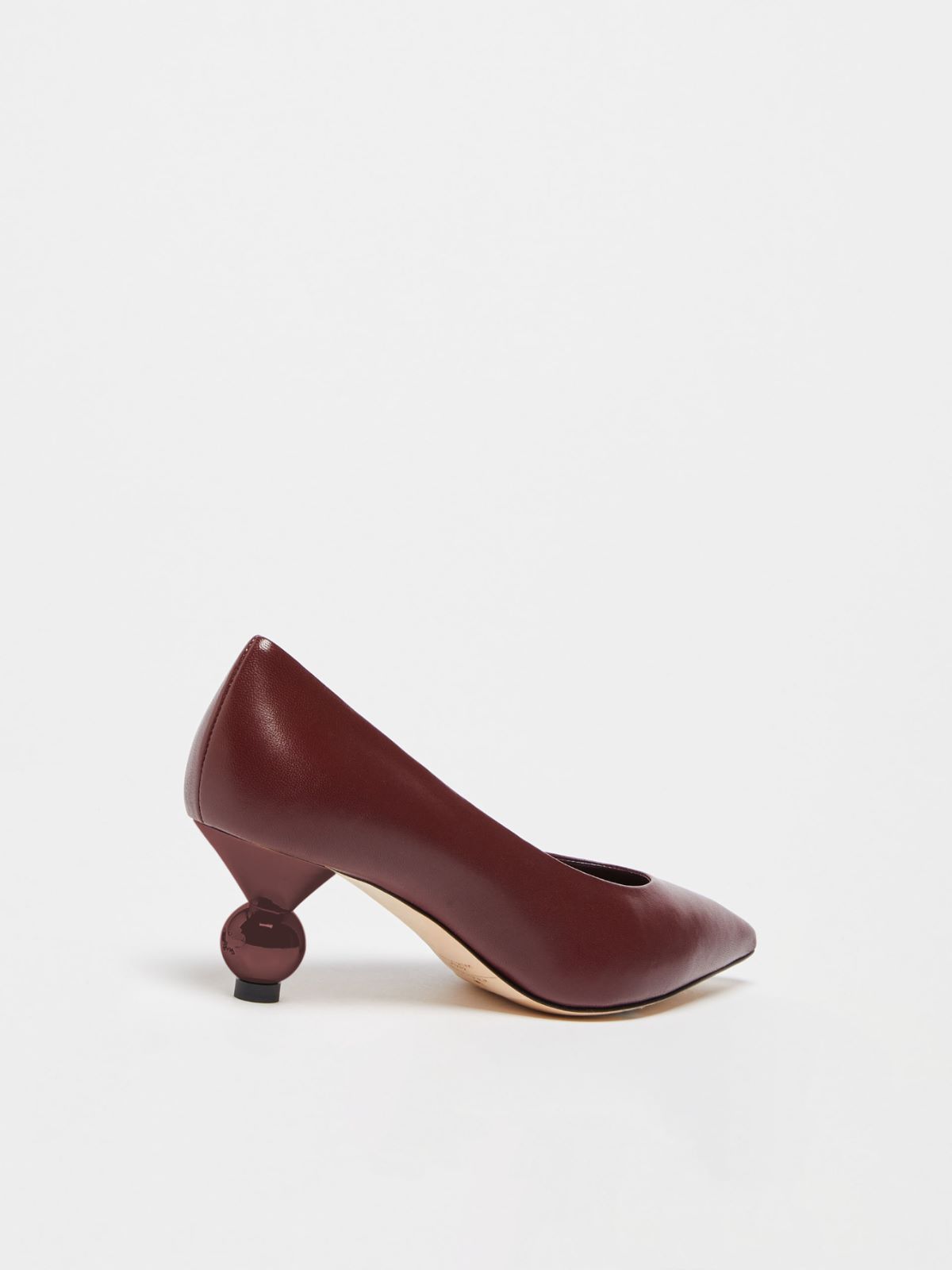 Nappa leather court shoes - BORDEAUX - Weekend Max Mara - 3
