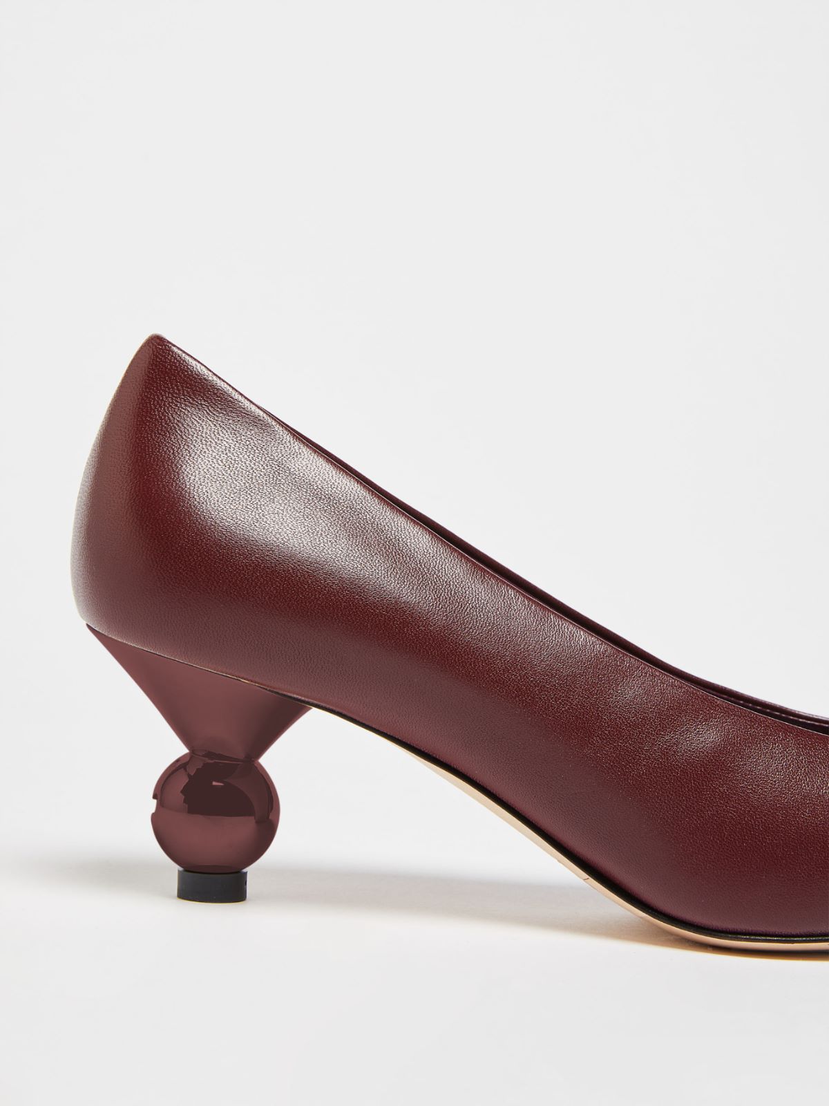 Nappa leather court shoes - BORDEAUX - Weekend Max Mara - 5