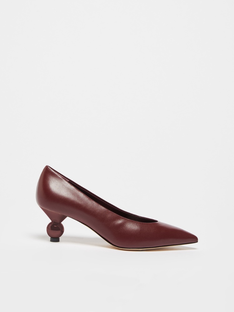Nappa leather court shoes - BORDEAUX - Weekend Max Mara