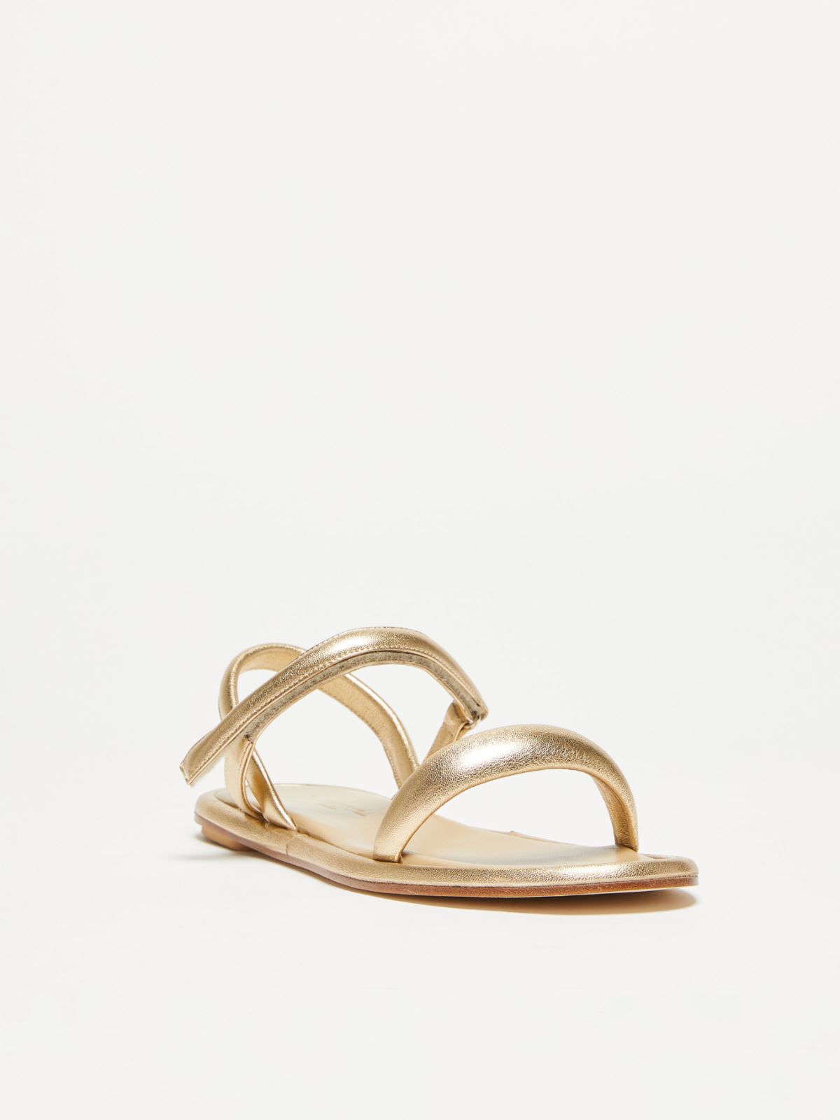 Sandals in nappa leather - GOLD - Weekend Max Mara - 2