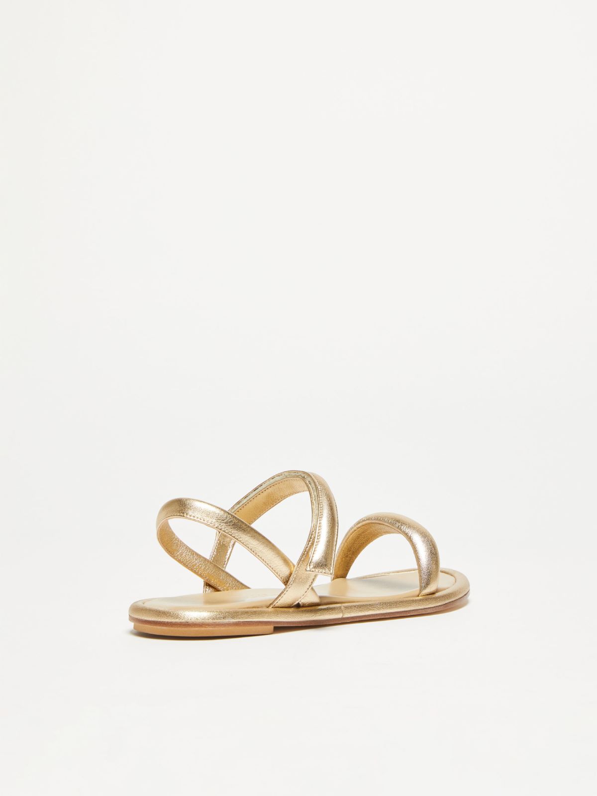 Sandals in nappa leather - GOLD - Weekend Max Mara - 3