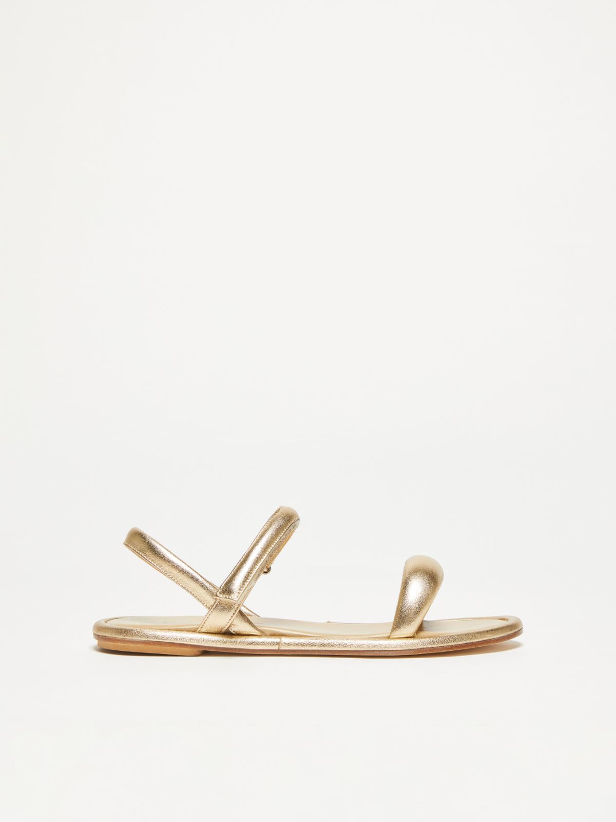 Sandals in nappa leather - GOLD - Weekend Max Mara