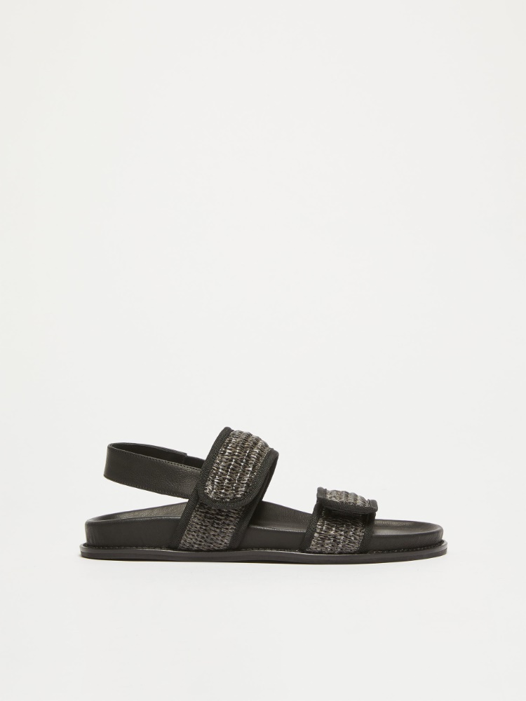 Leather sandals - BLACK - Weekend Max Mara