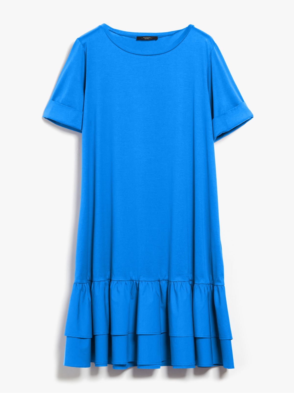 Dress in cotton jersey  - CORNFLOWER BLUE - Weekend Max Mara - 5
