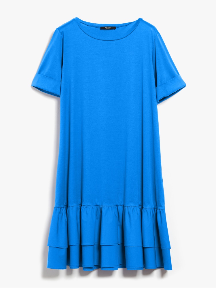 Dress in cotton jersey  - CORNFLOWER BLUE - Weekend Max Mara