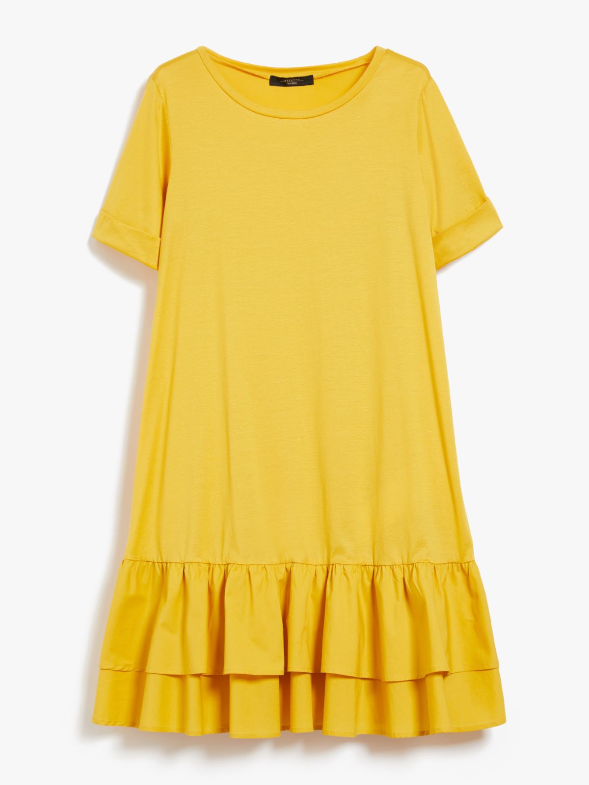 Dress in cotton jersey  - BRIGHT YELLOW - Weekend Max Mara - 5
