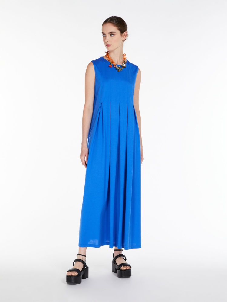Cotton jersey dress  - CORNFLOWER BLUE - Weekend Max Mara