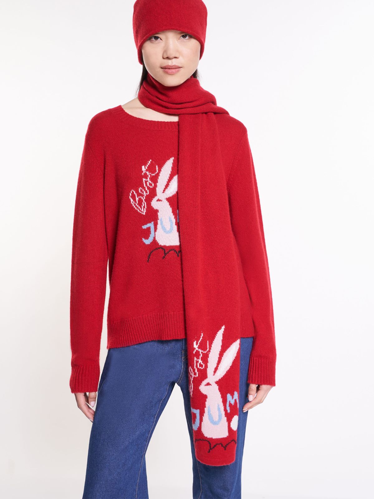 Cashmere stole - RED - Weekend Max Mara - 4