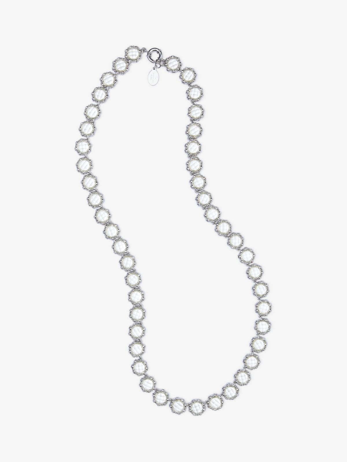 Metal and glass necklace - CRYSTAL - Weekend Max Mara - 2