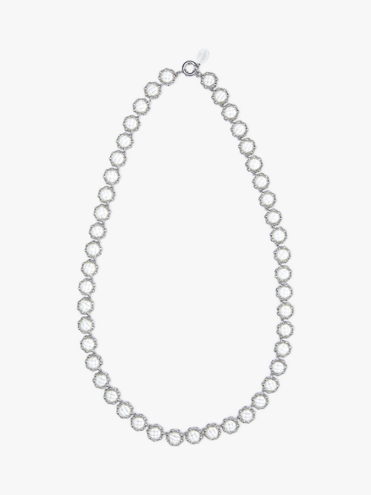 Metal and glass necklace - CRYSTAL - Weekend Max Mara