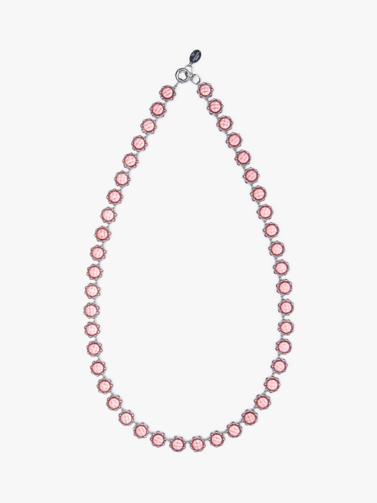 Metal and glass necklace - PINK - Weekend Max Mara - 2