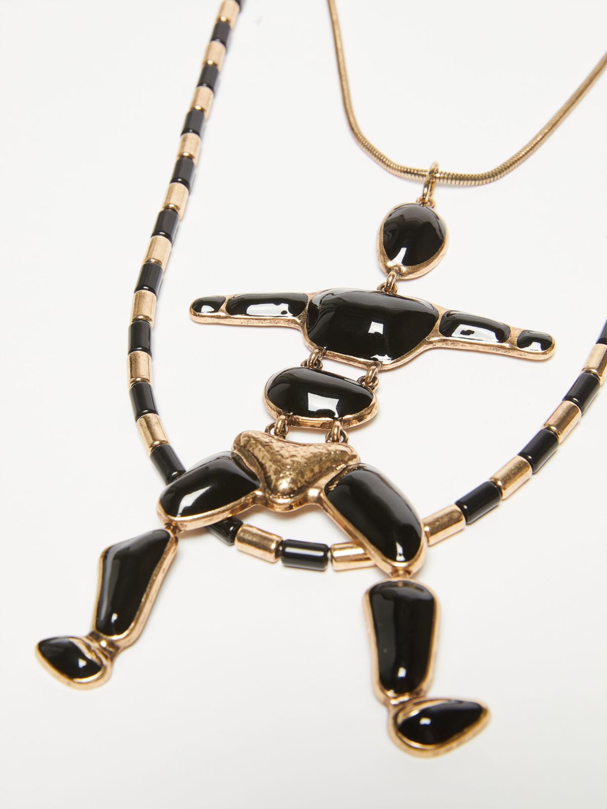 Metal and resin necklace - GOLD BLACK - Weekend Max Mara - 2