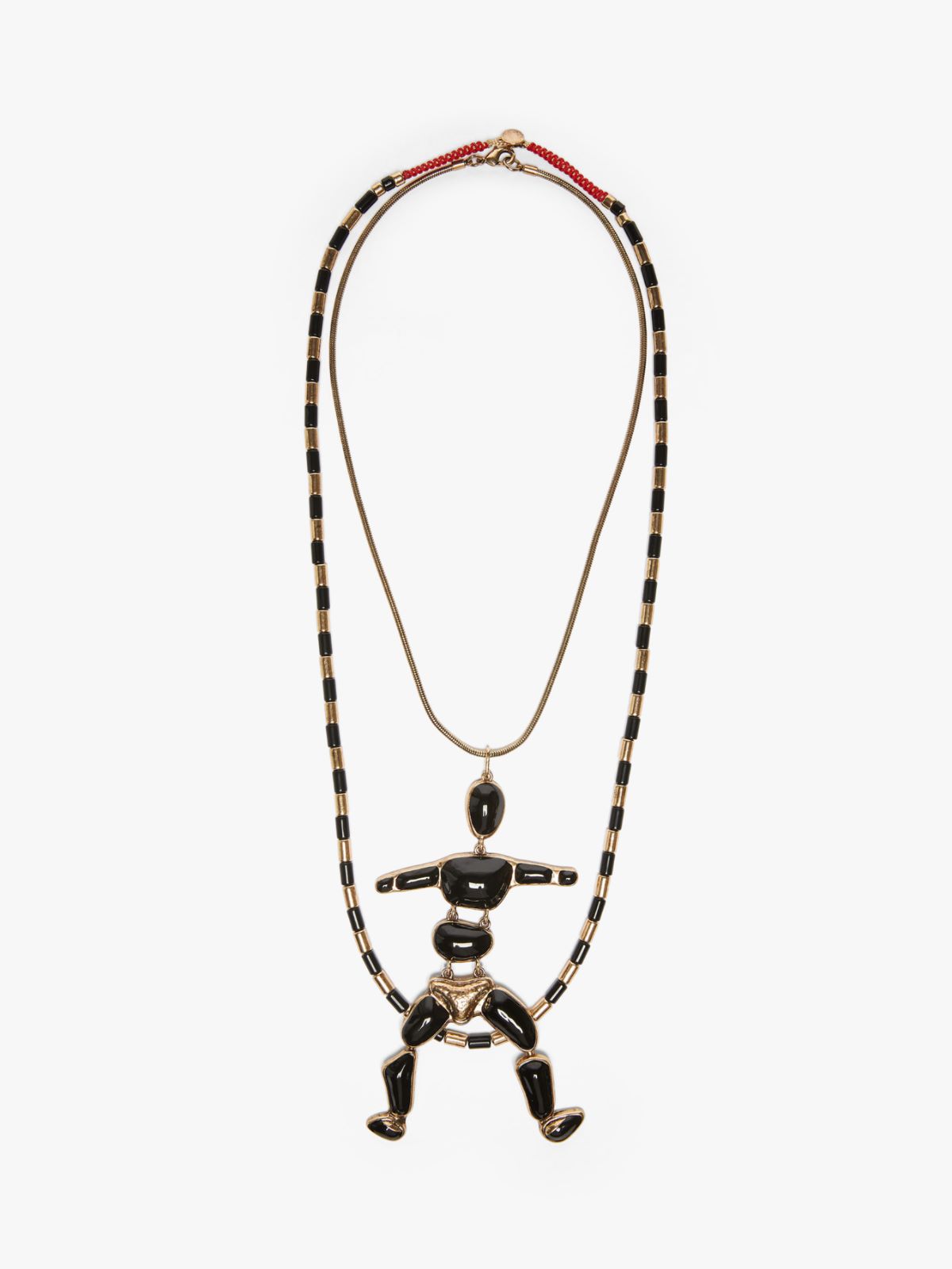 Metal and resin necklace - GOLD BLACK - Weekend Max Mara