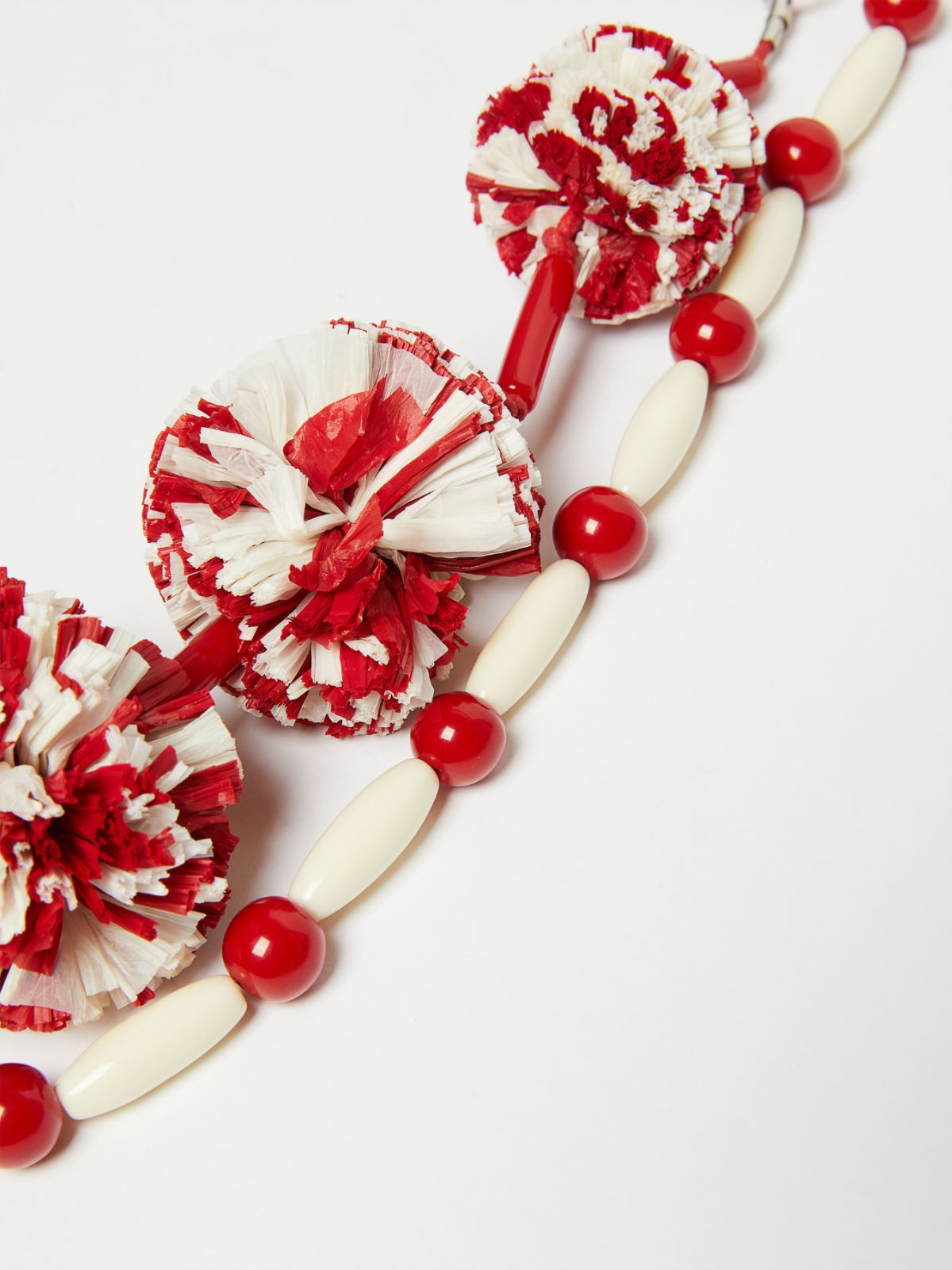 Resin and viscose necklace - RED - Weekend Max Mara - 2