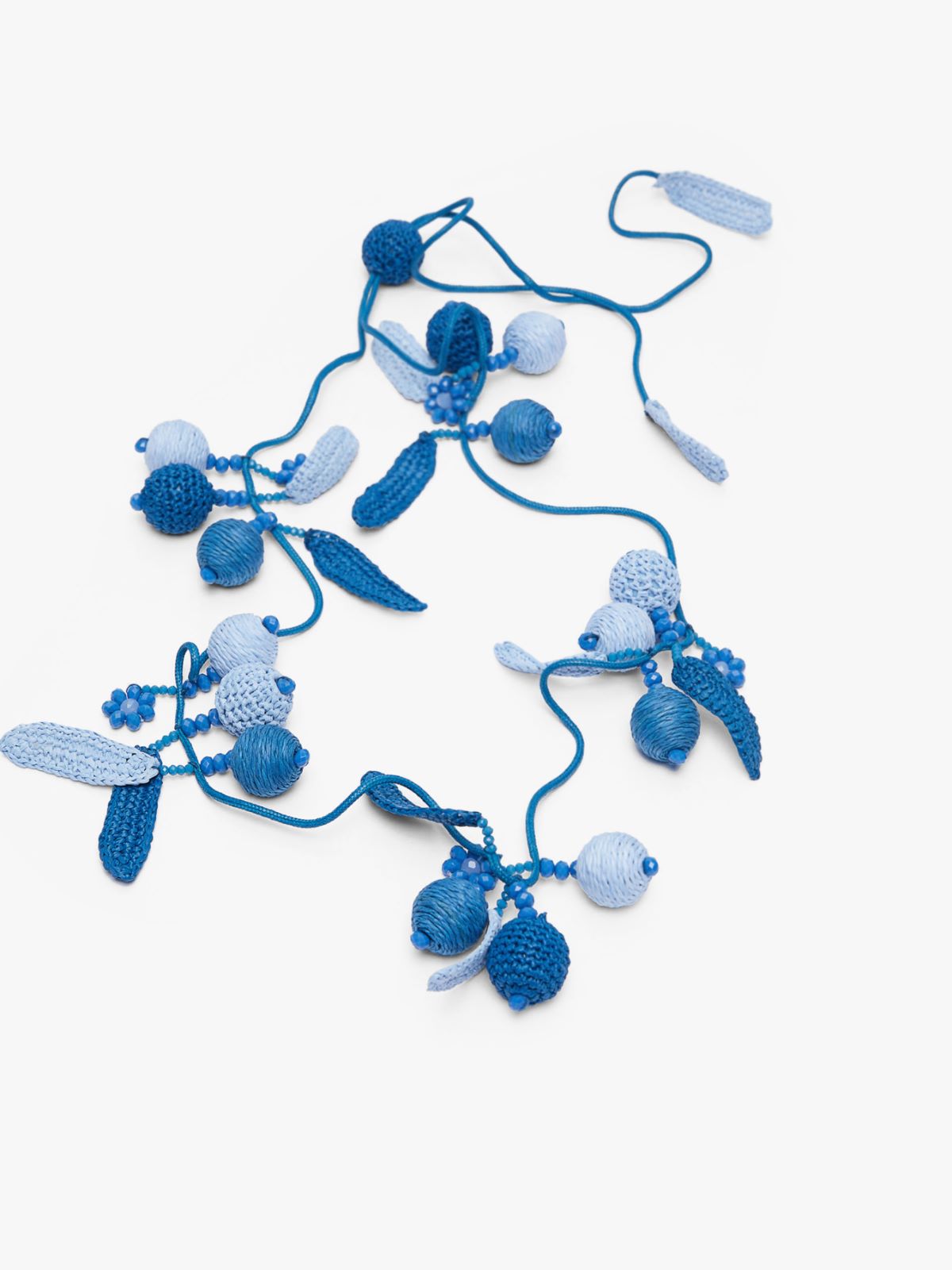 Paper yarn necklace - CORNFLOWER BLUE - Weekend Max Mara - 2