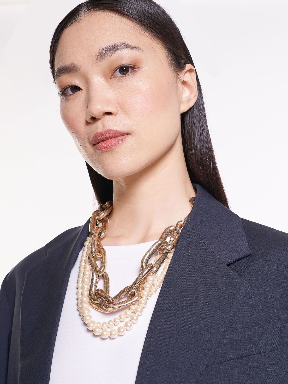Metal and resin necklace - GOLD - Weekend Max Mara - 3