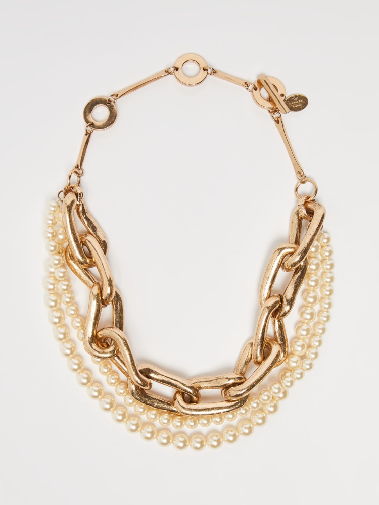 Metal and resin necklace - GOLD - Weekend Max Mara - 2