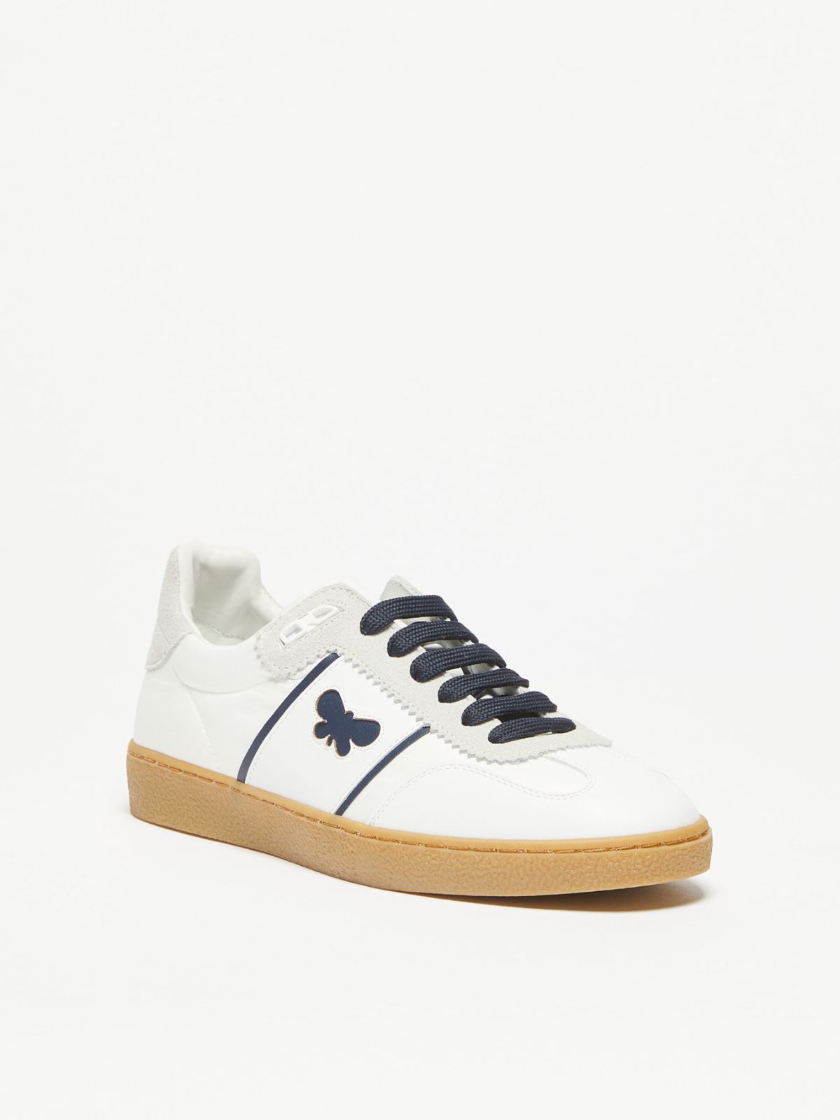 Trainers in technical fabric and leather - WHITE - Weekend Max Mara - 2
