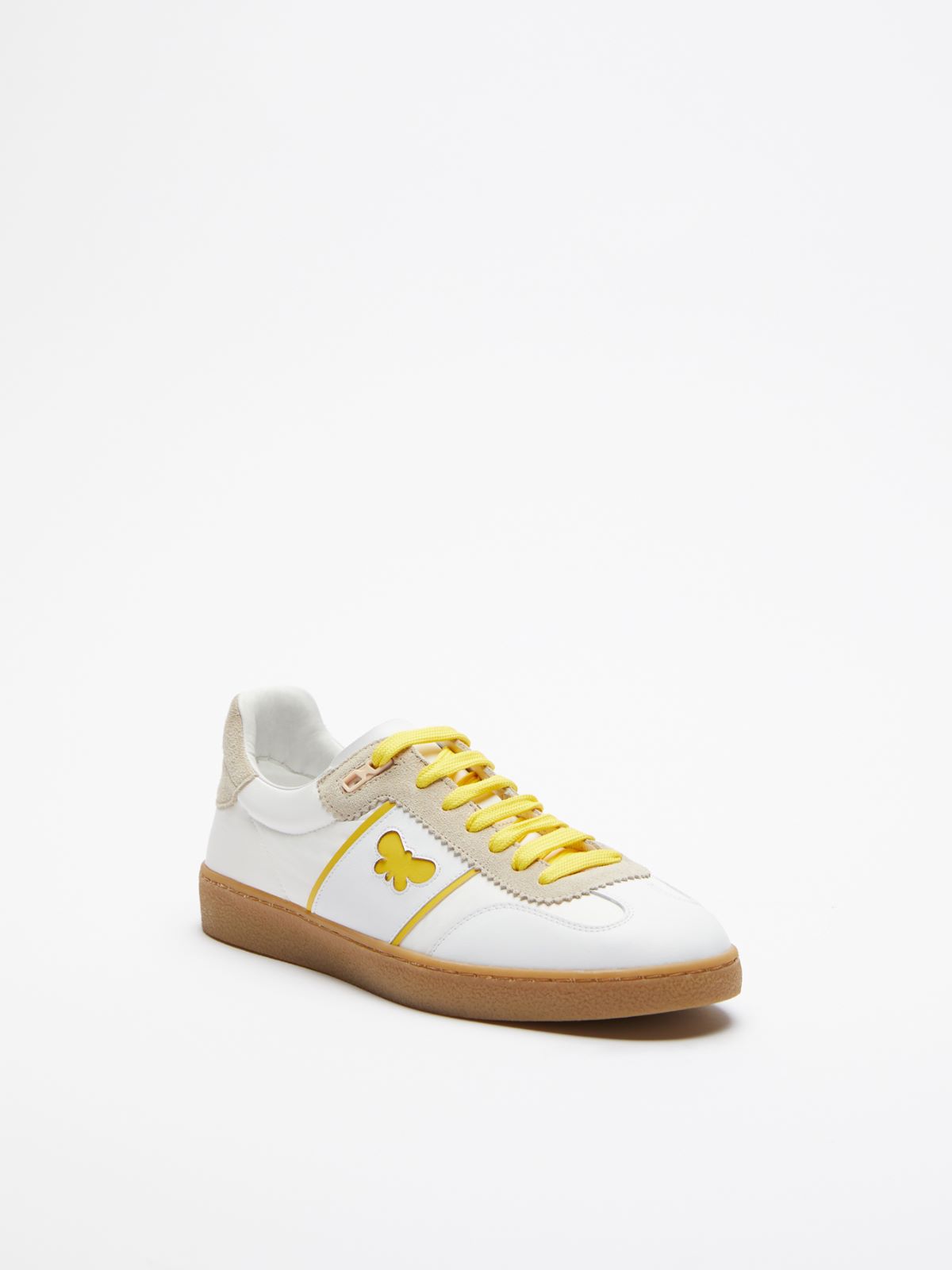 Trainers in technical fabric and leather - BRIGHT YELLOW - Weekend Max Mara - 2