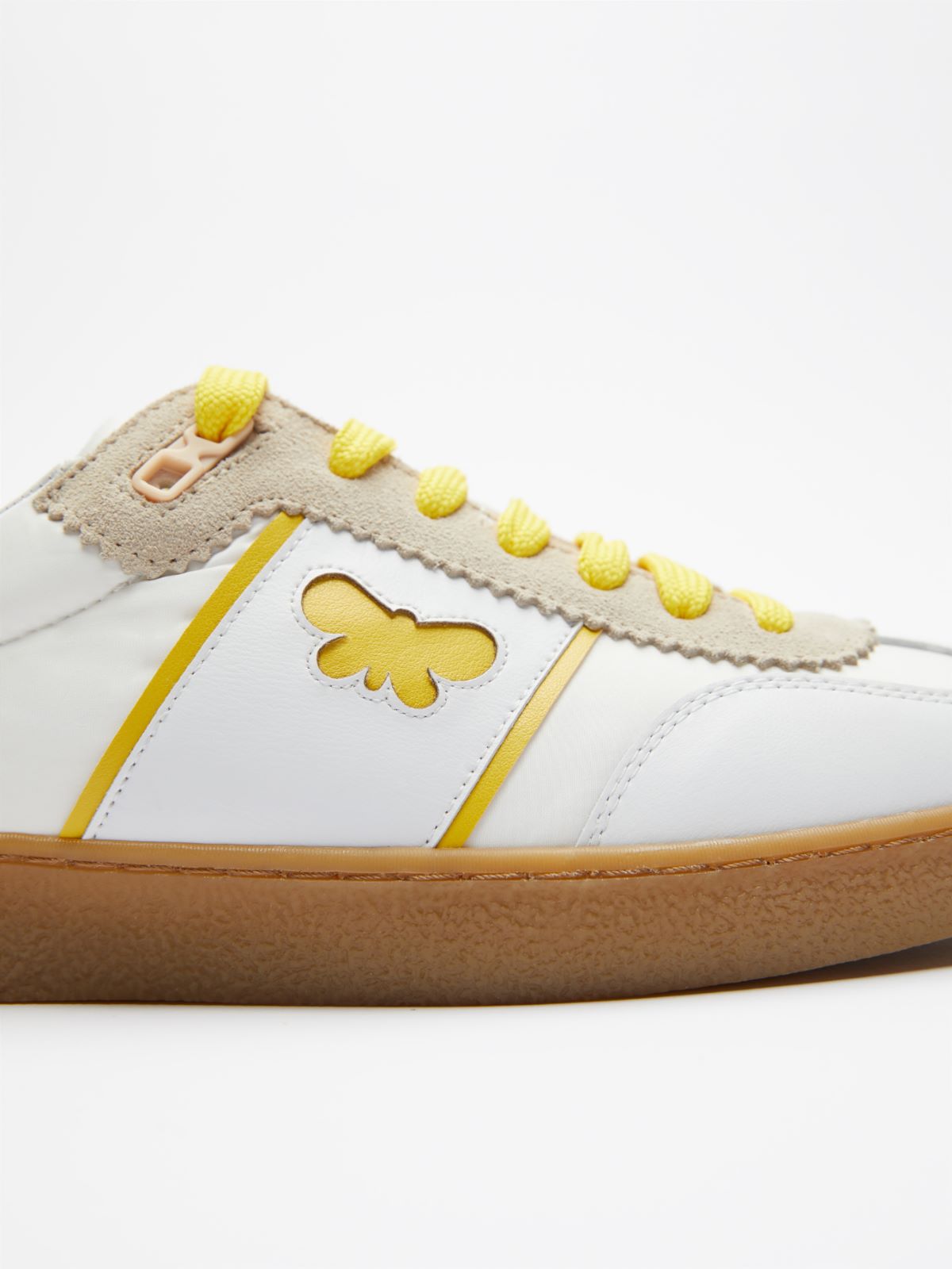 Trainers in technical fabric and leather - BRIGHT YELLOW - Weekend Max Mara - 5