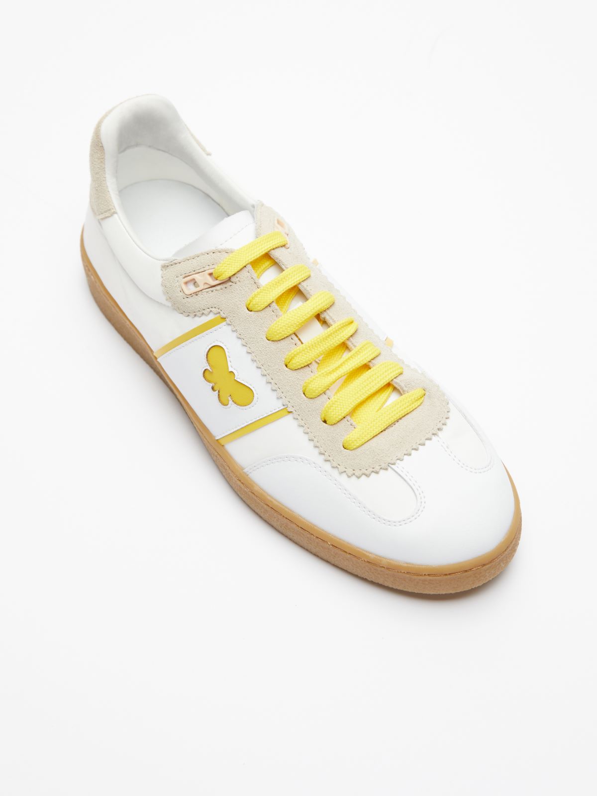 Trainers in technical fabric and leather - BRIGHT YELLOW - Weekend Max Mara - 6