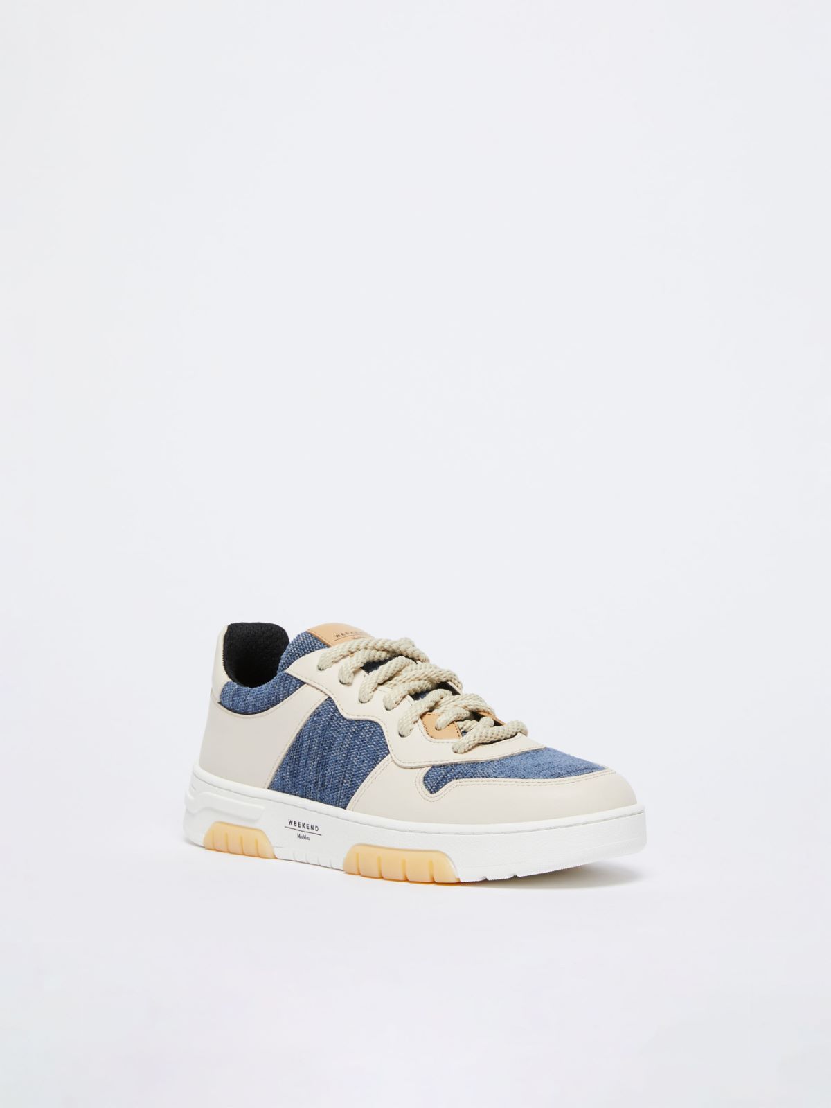 Cotton and leather sneakers - AVIO - Weekend Max Mara - 2