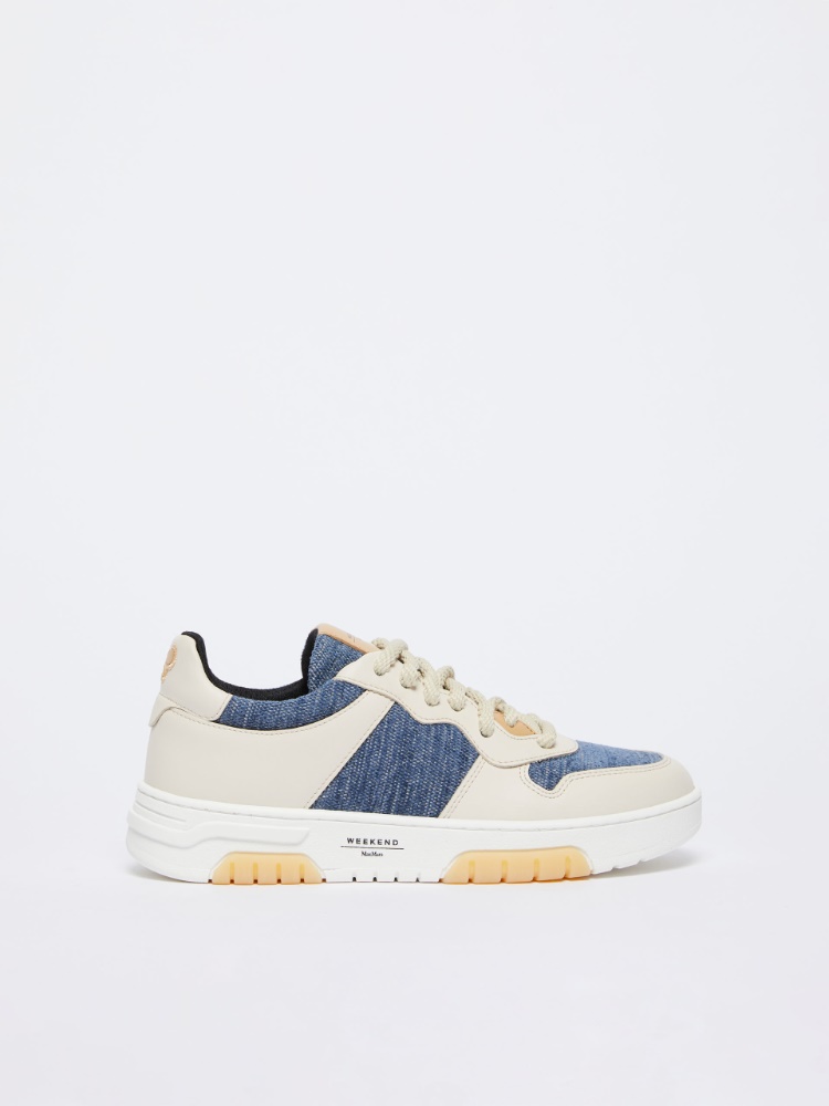 Cotton and leather sneakers -  - Weekend Max Mara