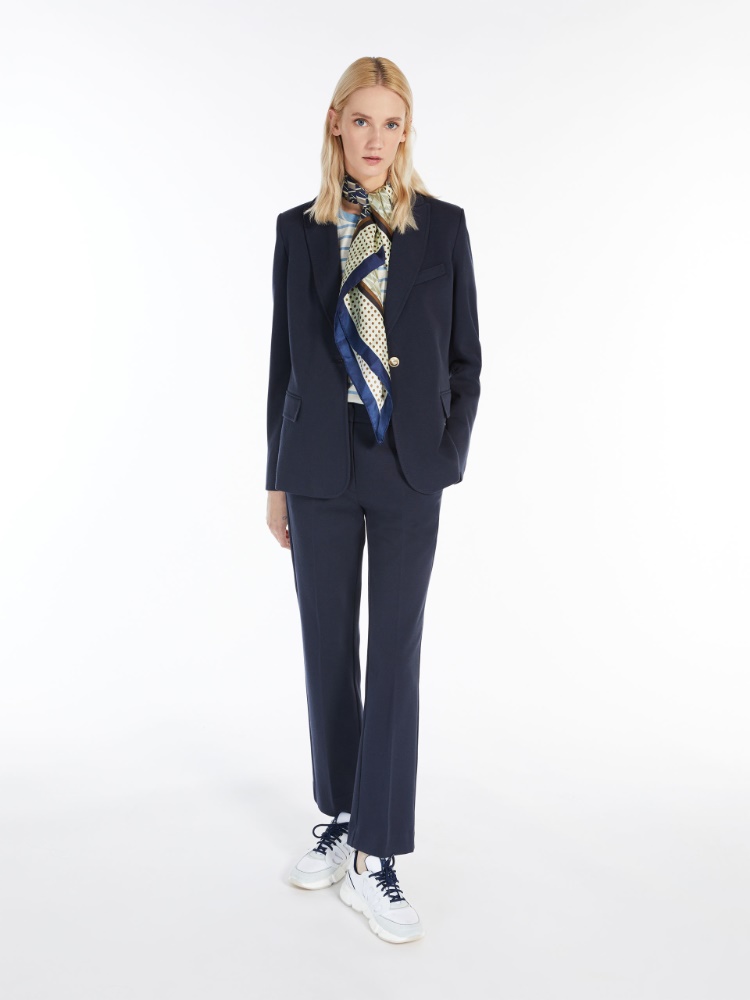 Jersey trousers - NAVY - Weekend Max Mara