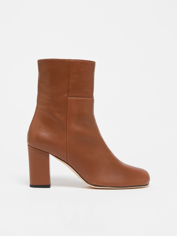 Leather ankle boots - TOBACCO - Weekend Max Mara