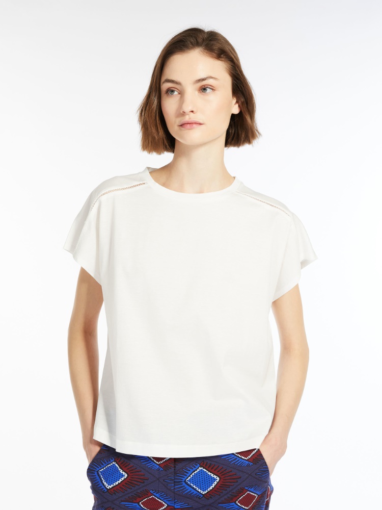 T-shirt in cotton jersey - WHITE - Weekend Max Mara