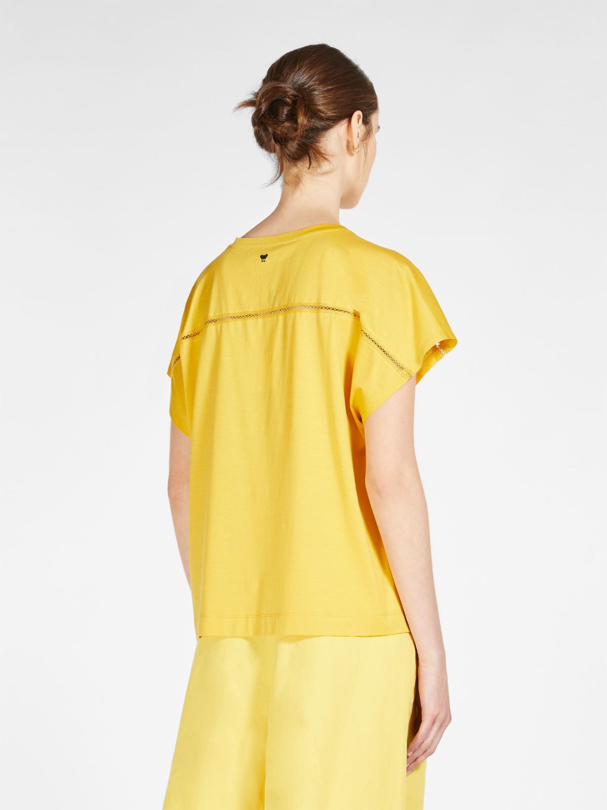 T-shirt in cotton jersey - BRIGHT YELLOW - Weekend Max Mara - 3