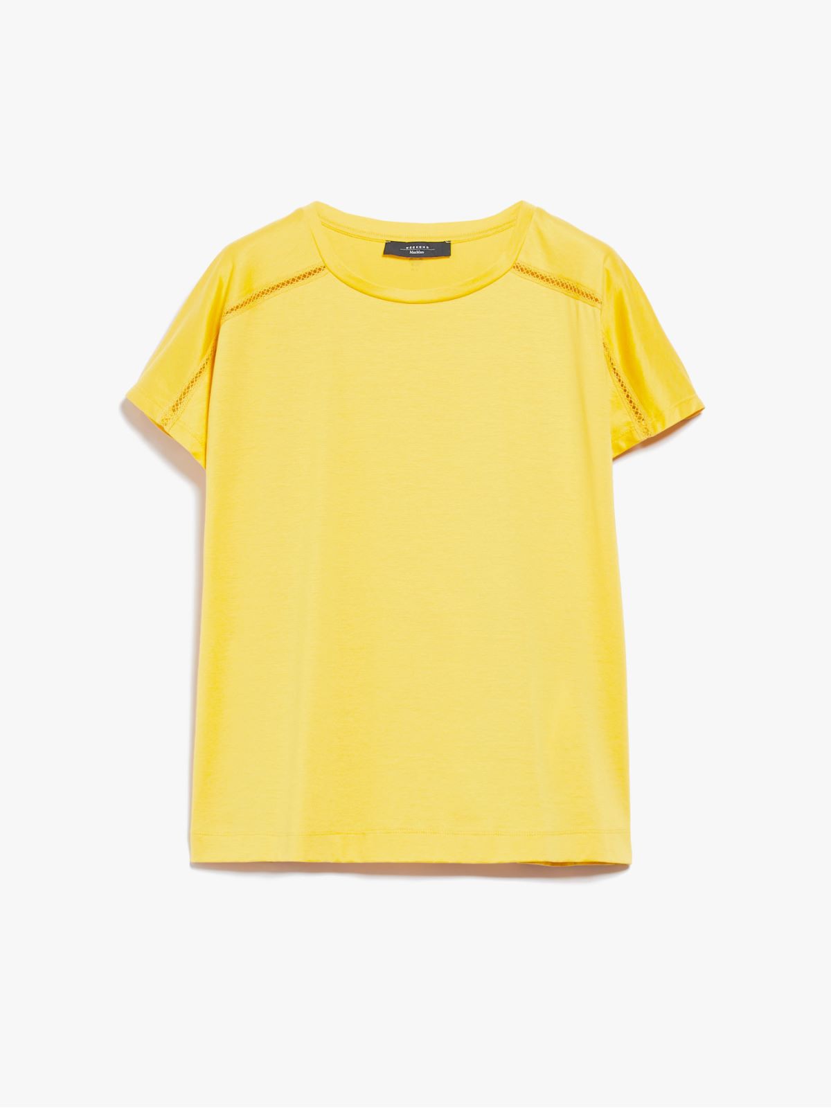 T-shirt in cotton jersey - BRIGHT YELLOW - Weekend Max Mara - 6