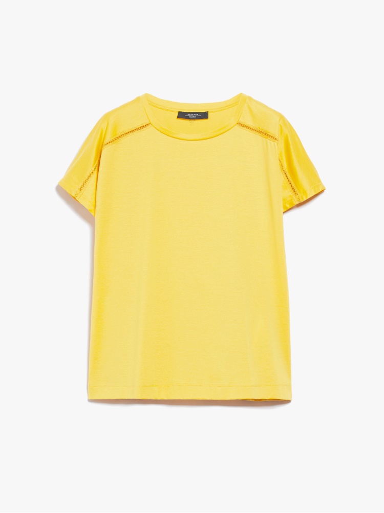 T-shirt in cotton jersey - BRIGHT YELLOW - Weekend Max Mara - 2