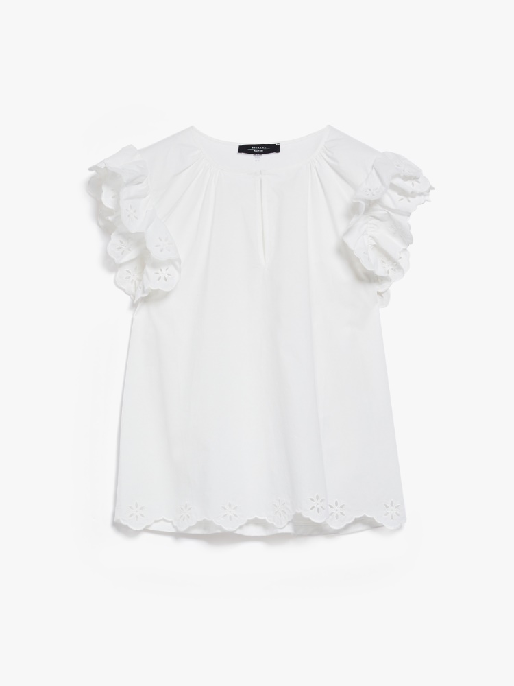 Cotton poplin blouse - WHITE - Weekend Max Mara - 2