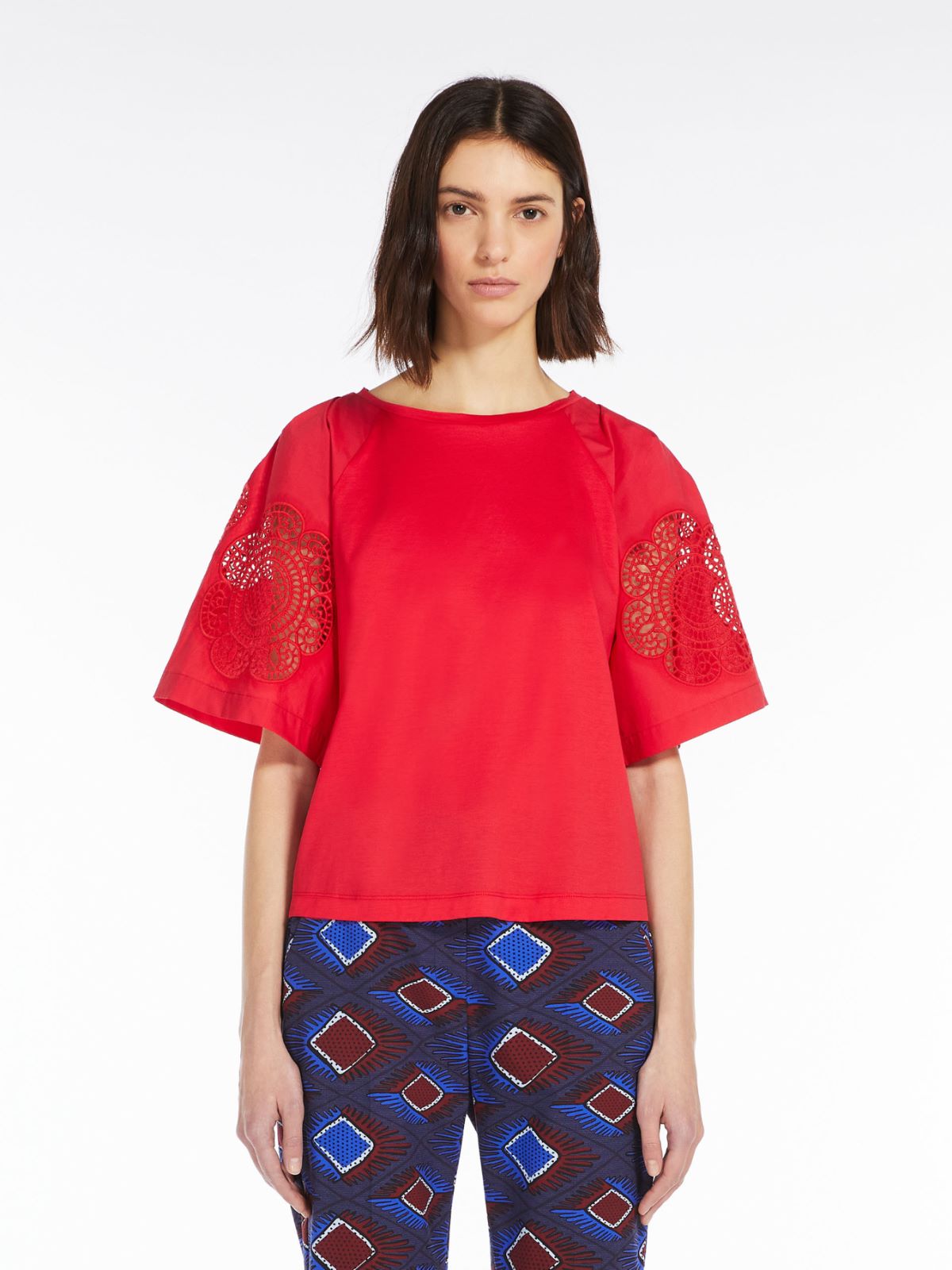 T-shirt in jersey di cotone - ROSSO - Weekend Max Mara - 2