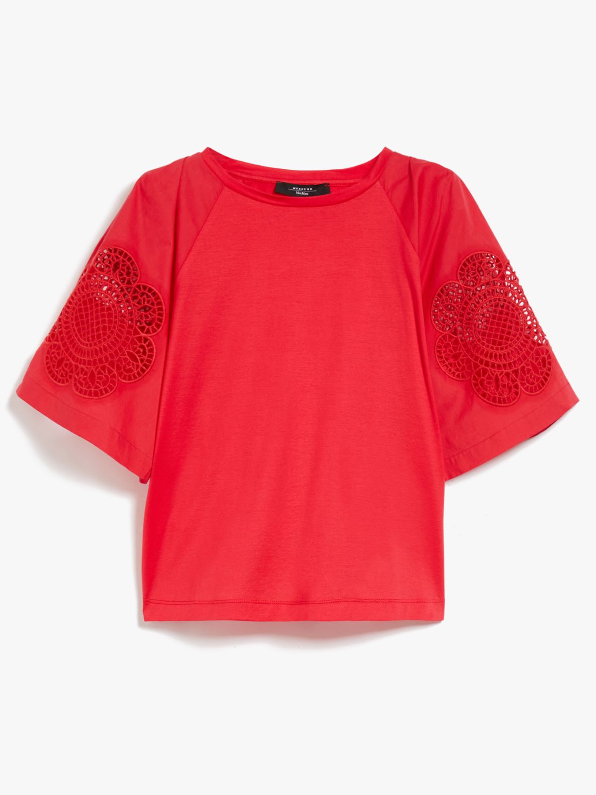 T-shirt in jersey di cotone - ROSSO - Weekend Max Mara - 6