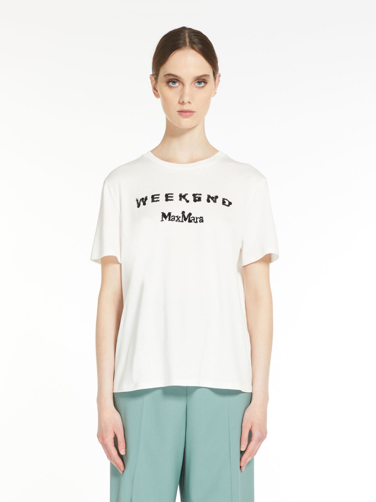 Printed T-shirt - WHITE - Weekend Max Mara - 2