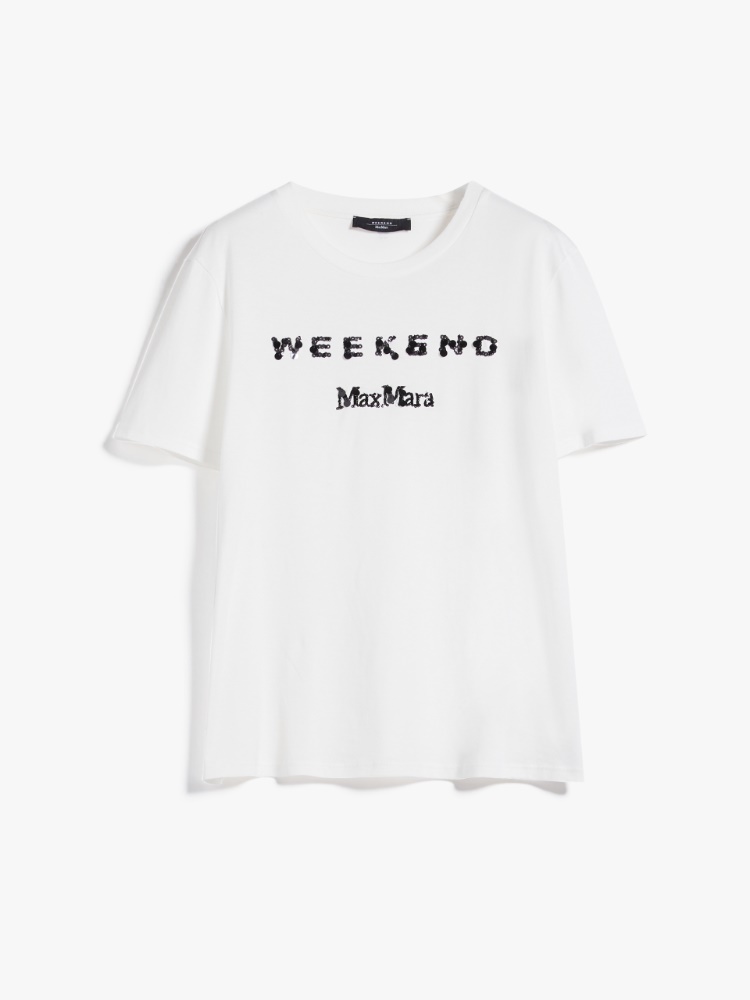 T-shirt in jersey di cotone - BIANCO - Weekend Max Mara