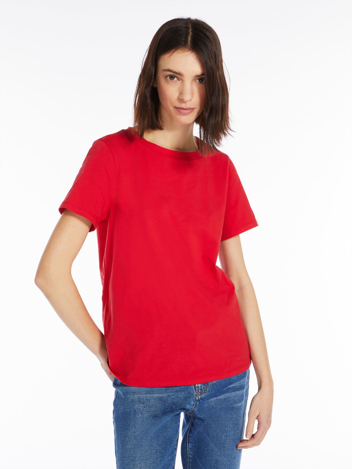 Jersey T-shirt - RED - Weekend Max Mara - 4